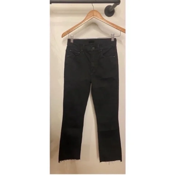 MOTHER The Insider Crop Step Fray Jeans Not Guilty - Picture 3 of 12